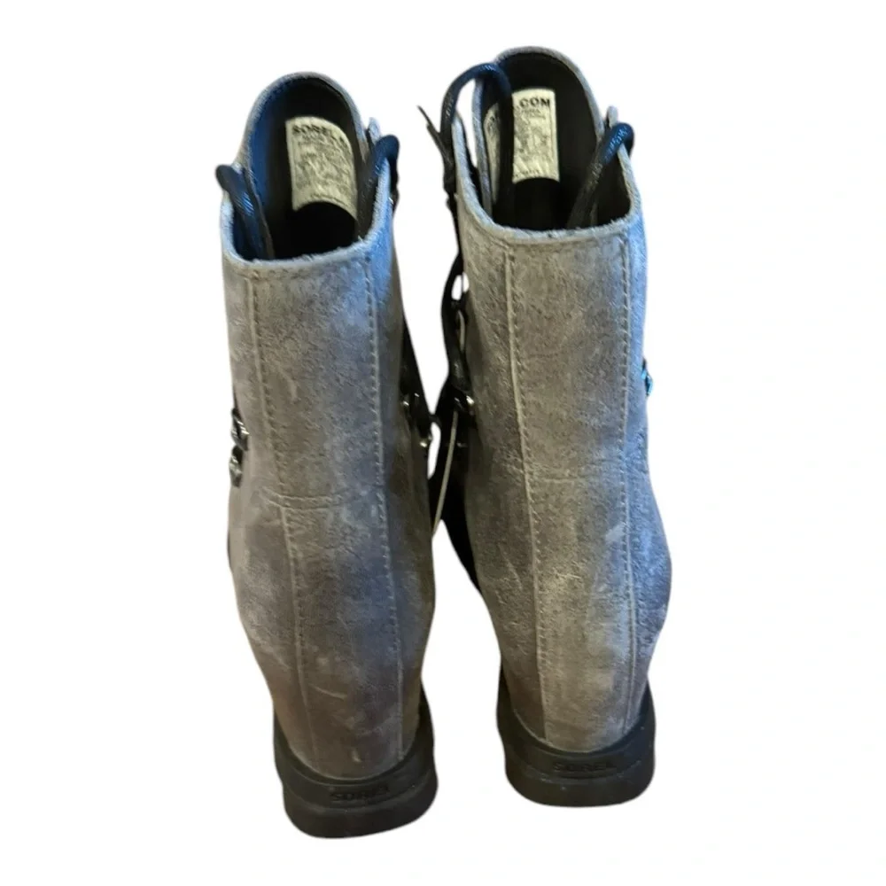 SOREL Joan Of Artic III Wedge Lace Boots Size 8 - Picture 7 of 8